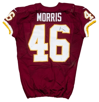 2013 Alfred Morris Game Used Photo Matched Washington Redskins Jersey Worn 9/22/13 vs. Lions (MeiGray LOA)